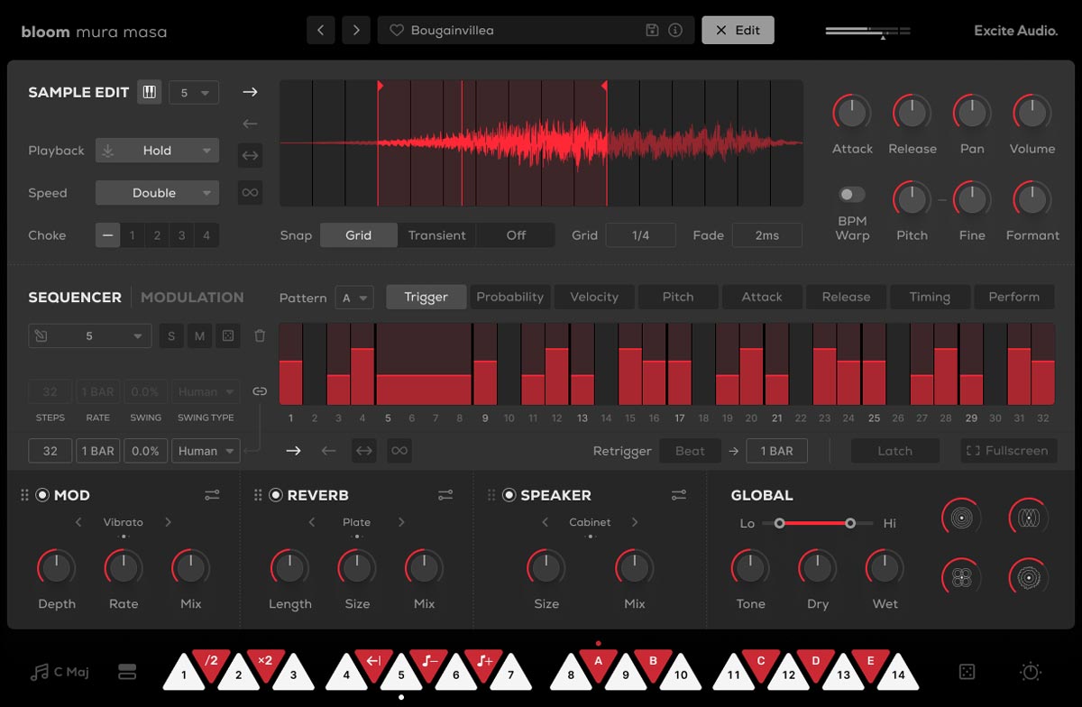 Bloom Mura Masa - Edit Page Sequencer (Velocity Tab)