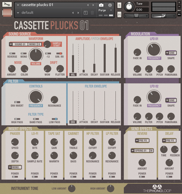 Cassette Plucks.01 for Kontakt