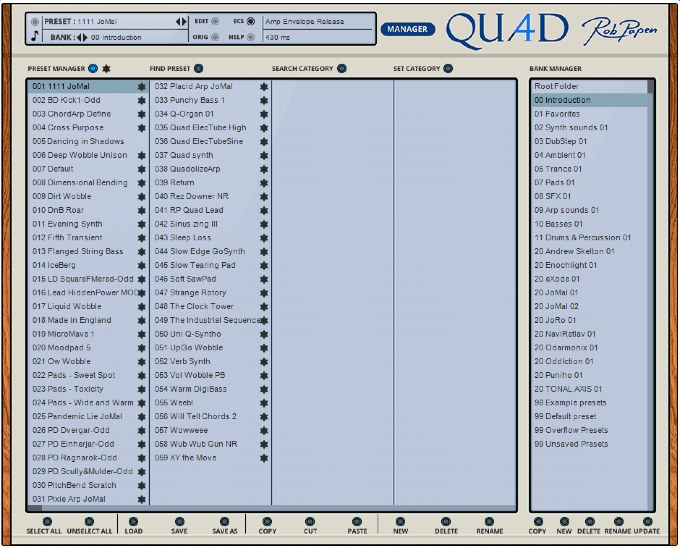 Rob Papen Quad - User Interface 2