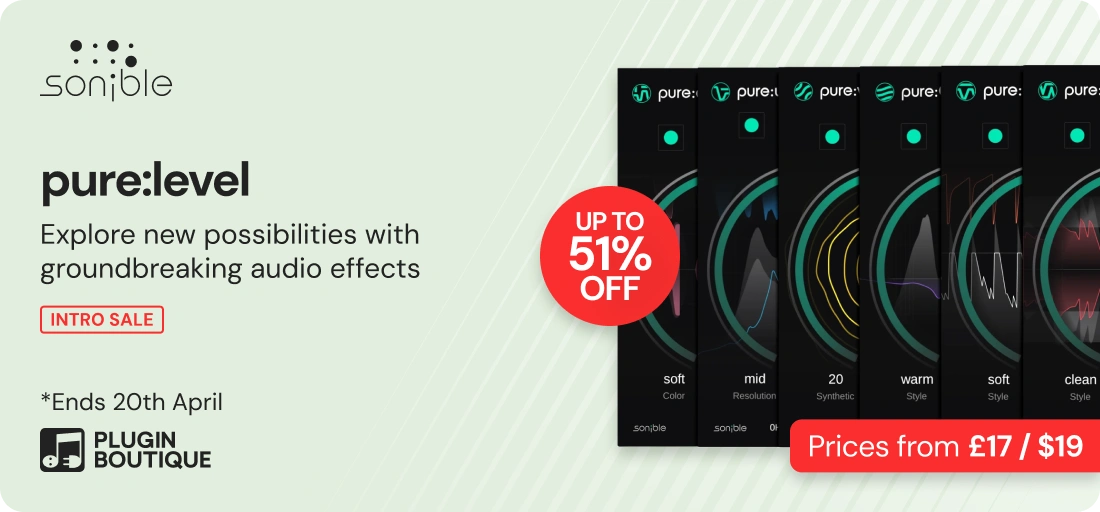 sonible pure:level Intro Sale