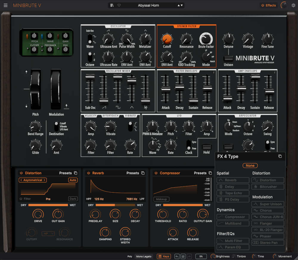 MiniBrute V - Effects UI