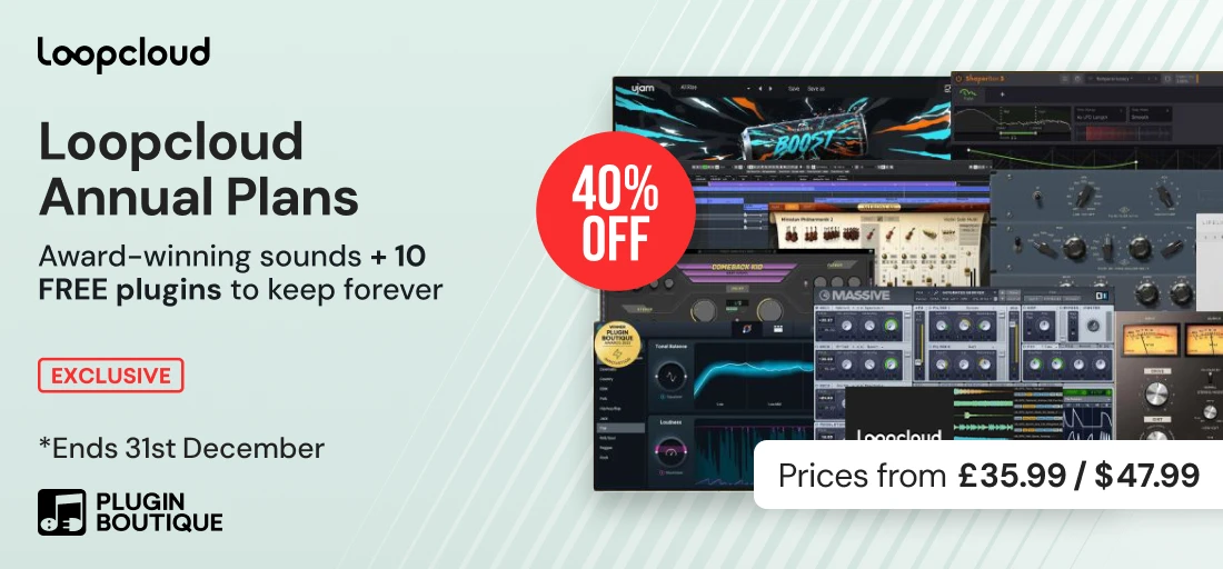 Loopcloud Annual Plans + 10 Free Plugins Sale (Exclusive)
