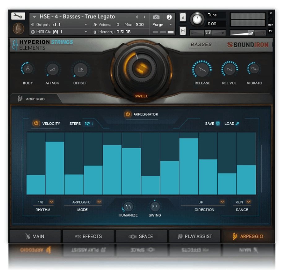 Hyerion Strings Elements - User Interface 6