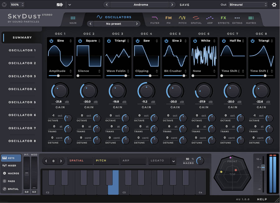 SkyDust Stereo - UI 3