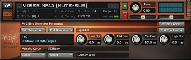 Vir2 Instruments Elite Orchestral Percussion - UI Image