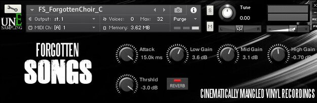 Forgotten Songs interface