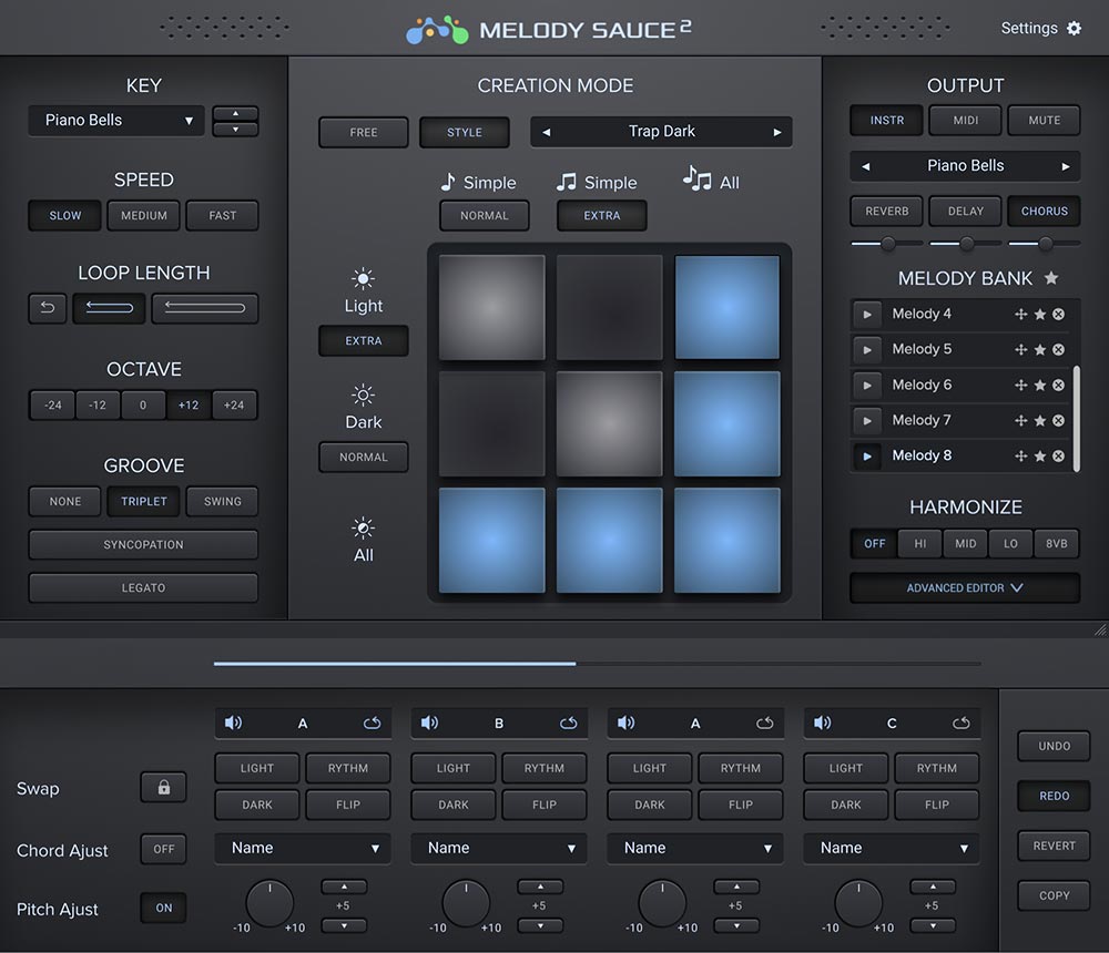 EVAbeat Melody Sauce 2 - Main GUI
