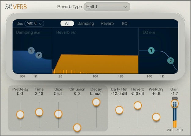 Renaissance Reverb screenshot