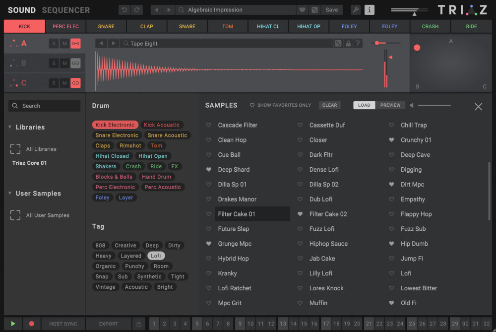 Wave Alchemy Triaz - Sound Browser