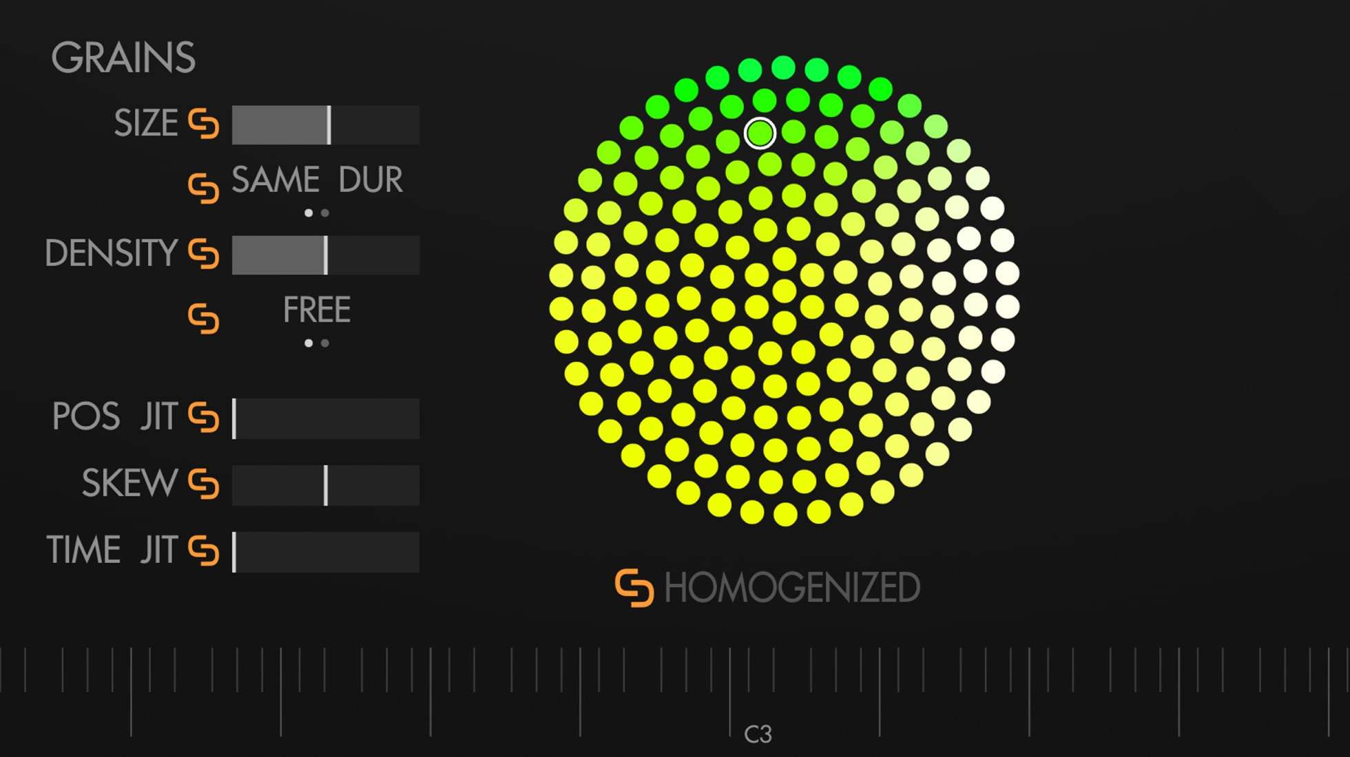 Tracktion Novum - Granular View