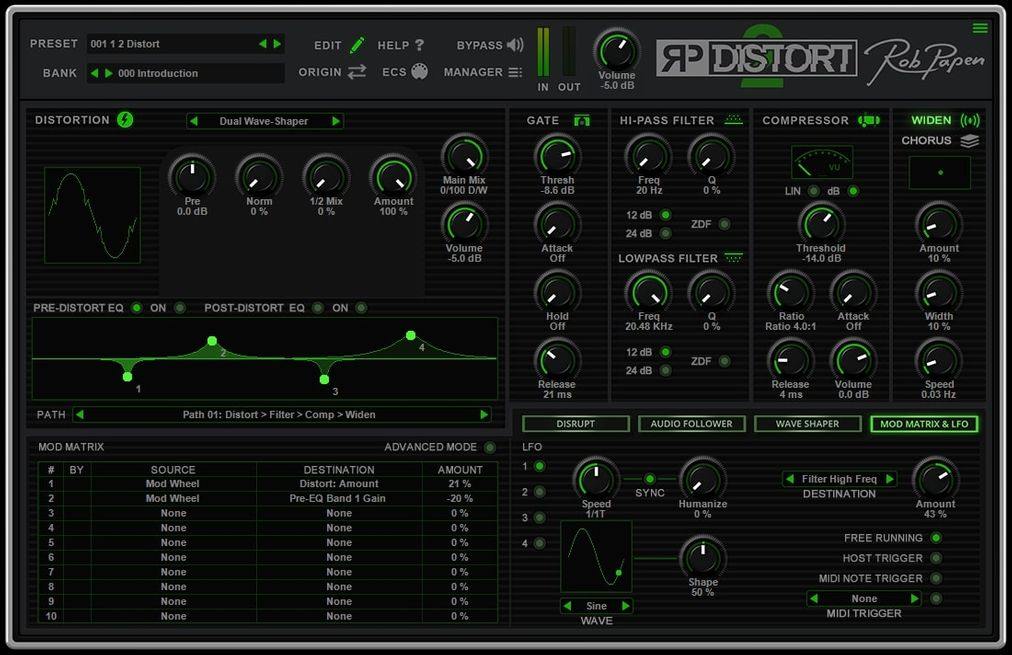 Rob Papen RP-Distort 2 - LFO