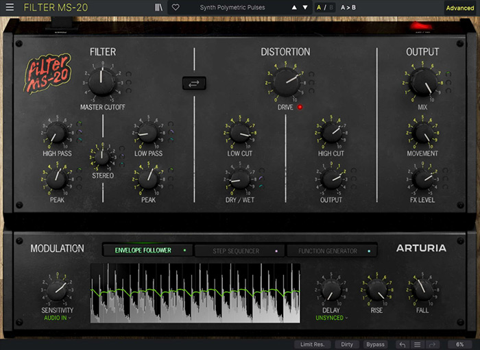 Filter MS-20 Envelope