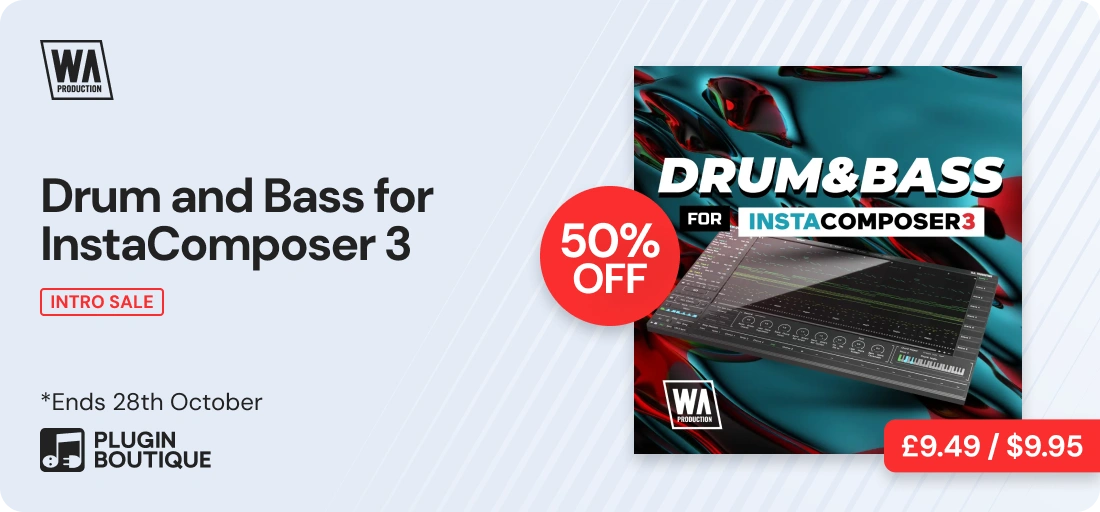 W.A. Production Drum and Bass for InstaComposer 3 Intro Sale