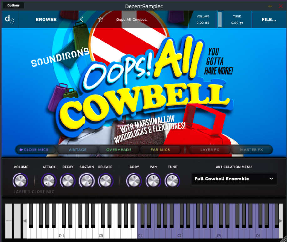 Oops! All Cowbell - UI Main