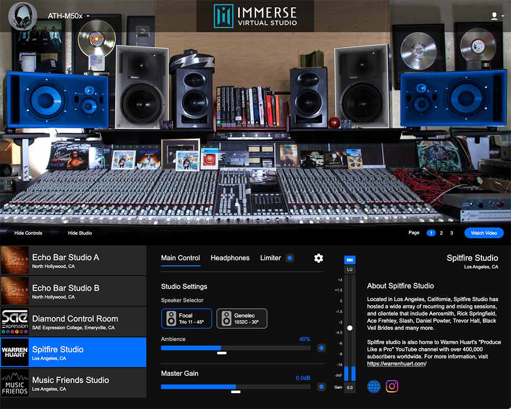 EmbodyVR Immerse Virtual Studio All Access - GUI 3