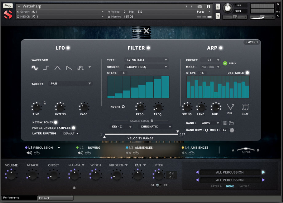 Waterharp - UI Advanced