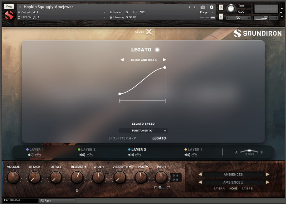 Hopkin Instrumentarium: Squiggly Amejewar - Legato UI