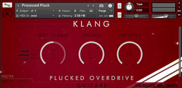 GUITARS: Plucked Overdrive interface