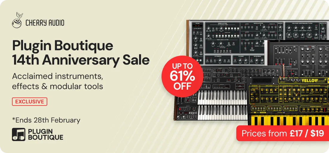 Cherry Audio x Plugin Boutique 14th Anniversary Sale (Exclusive)