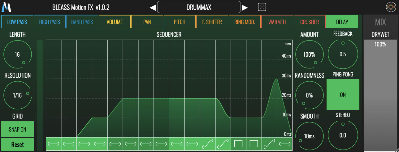 BLEASS Motion FX - GUI