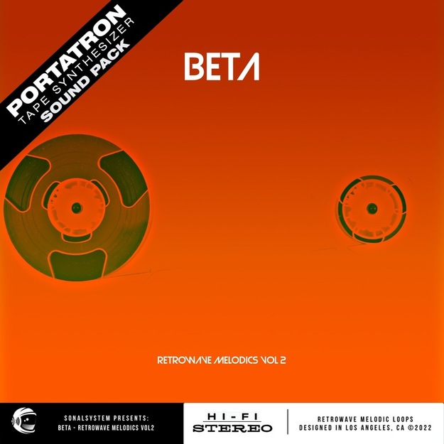 Portatron Preset Pack: Beta – Retrowave Melodics Vol.2 interface