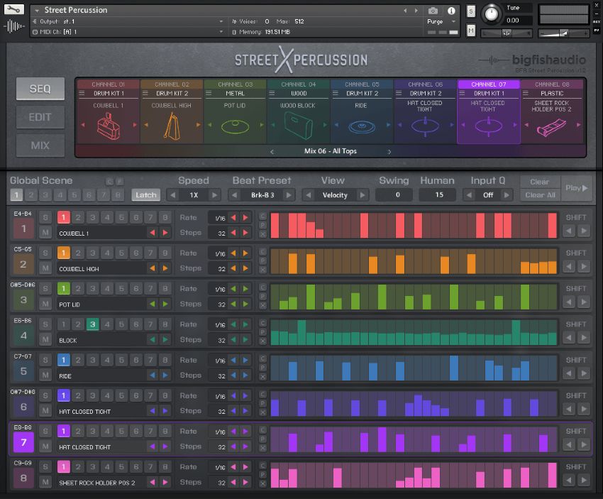 Street Percussion - User Interface (Sequence 03)