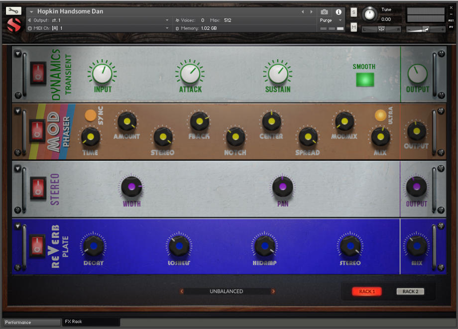 Hopkin Instrumentarium: Handsome Dan - UI - FX