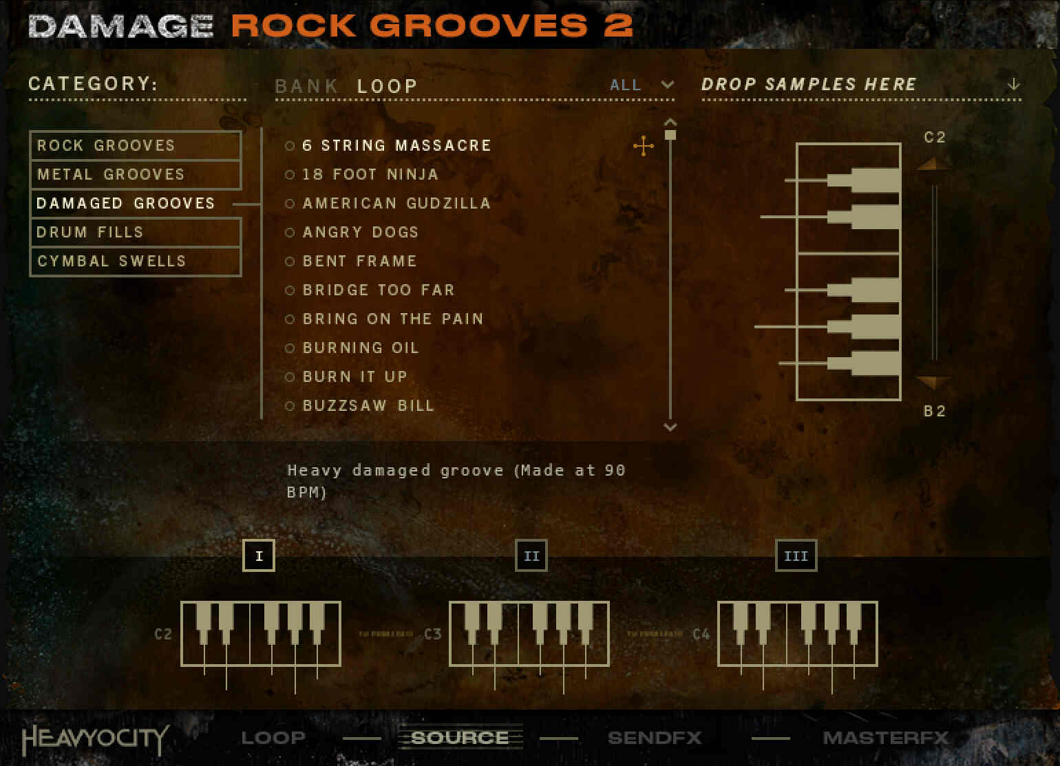 Heavyocity Damage Rock Grooves 2 - UI 3