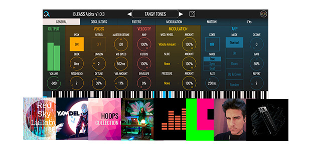 BLEASS Alpha Synth Bundle interface