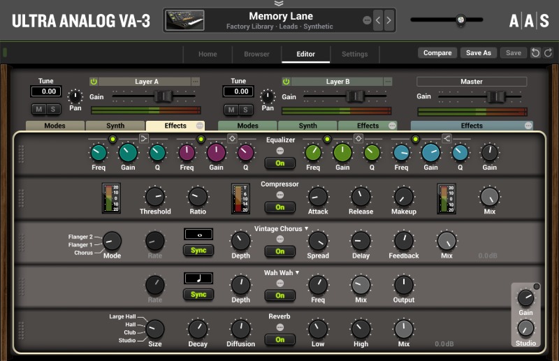 Ultra Analog VA-3 - UI (FX)