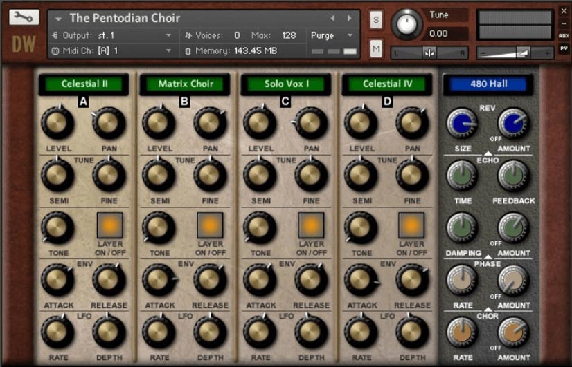 Loot Audio The Pentodian Resonator Choir - User Interface