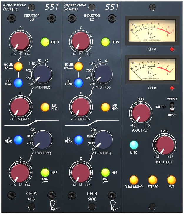 551 Inductor EQ screenshot