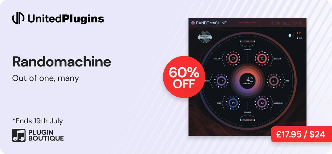 United Plugins Randomachine Plugin Of The Week Sale