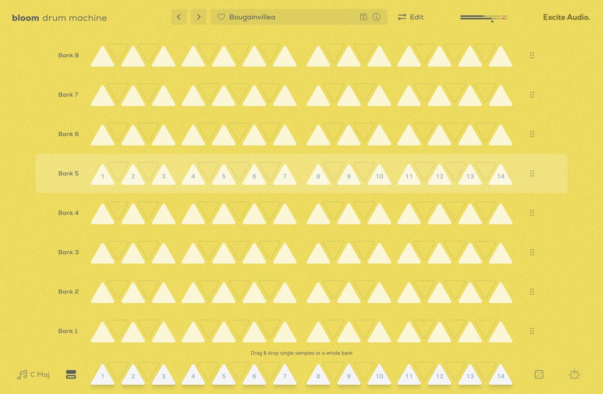 Bloom Drum Machine - Banks Page