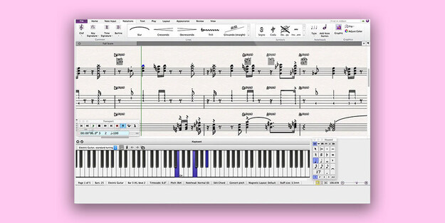 Sibelius Ultimate 1 Year Subscription interface