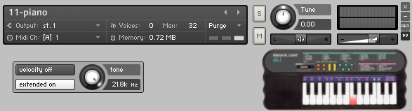 Magical Toy Keyboard User Interface