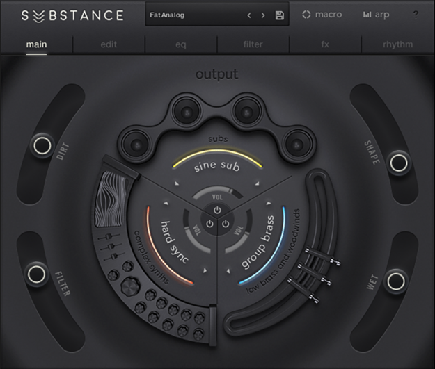 SUBSTANCE interface