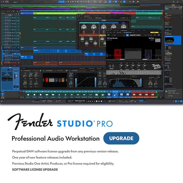 Fender Studio Pro Upgrade interface