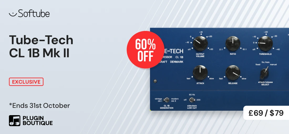 Softube Tube-Tech CL 1B Mk II Analog Emulations Sale (Exclusive)
