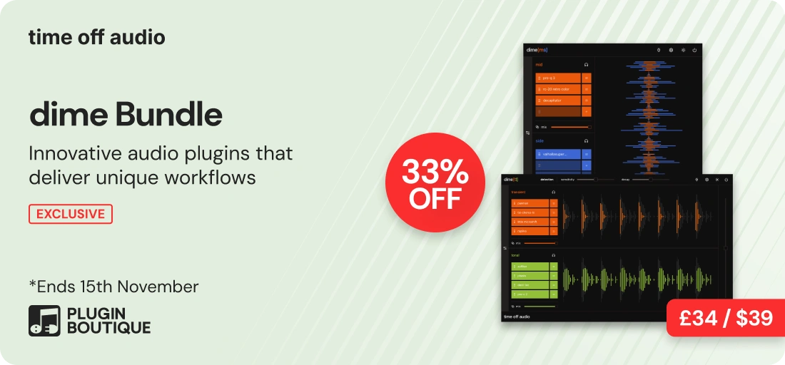 time off audio dime Bundle Black Friday Early Access Sale (Exclusive)