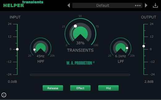 Helper Transients - User Interface