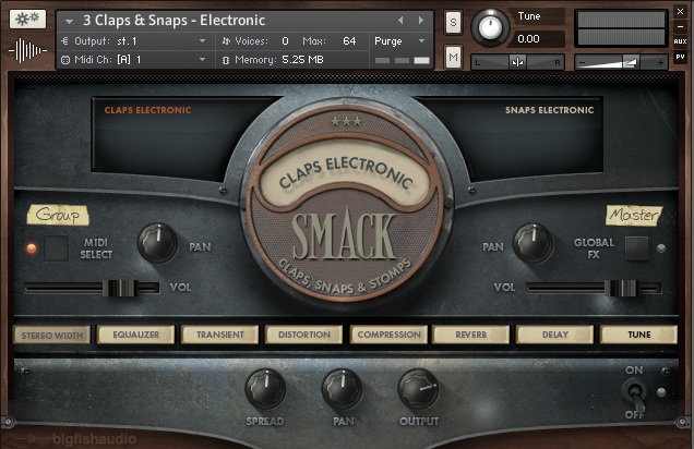 Big Fish Audio Smack - User Interface 03 - Electronic Claps & Snaps