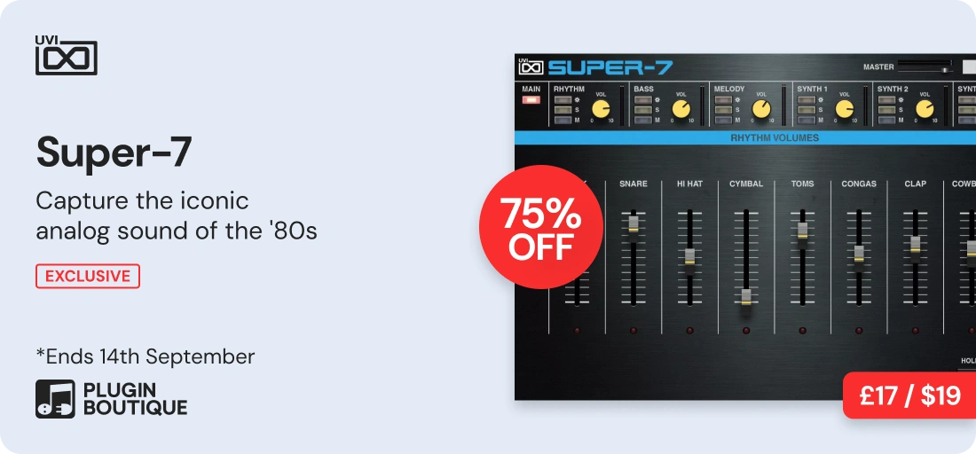 UVI Super-7 Synth Month Sale (Exclusive)