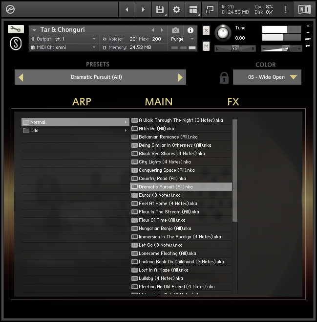 Sonuscore Origins Vol.7: Tar & Chonguri - Presets
