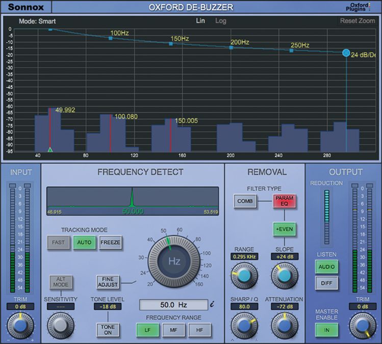 Sonnox Oxford DeBuzzer - User Interface