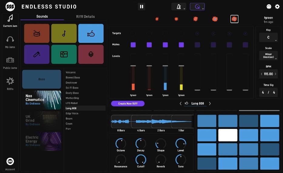 Endlesss Studio - UI - Bass