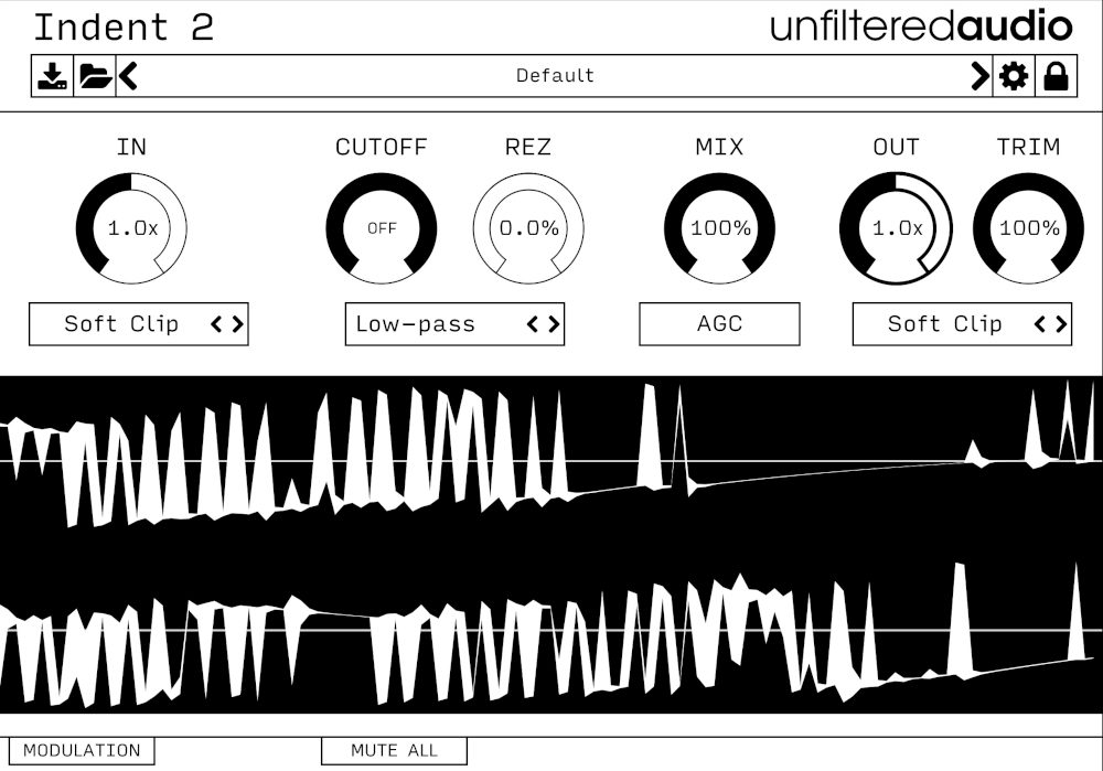 Unfiltered Audio Indent 2 - UI 2