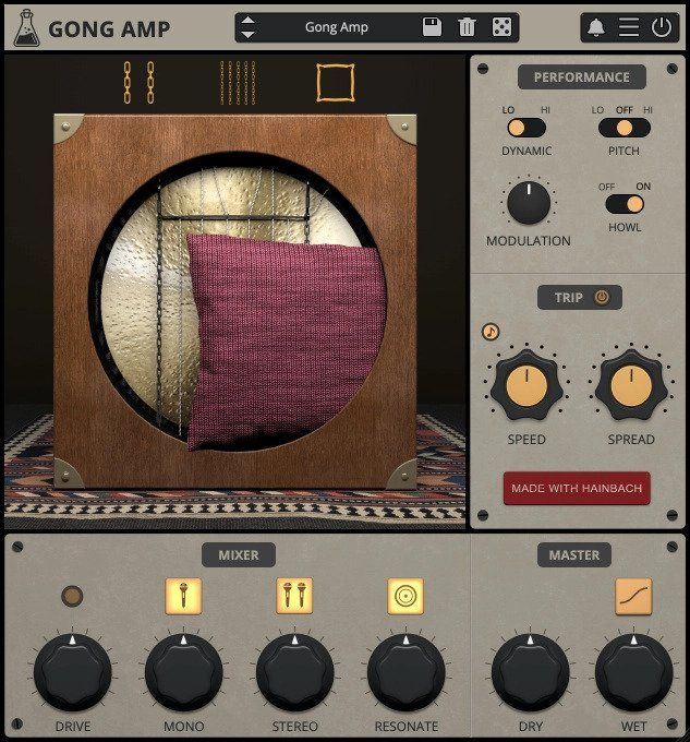 AudioThing Gong Amp - UI Image