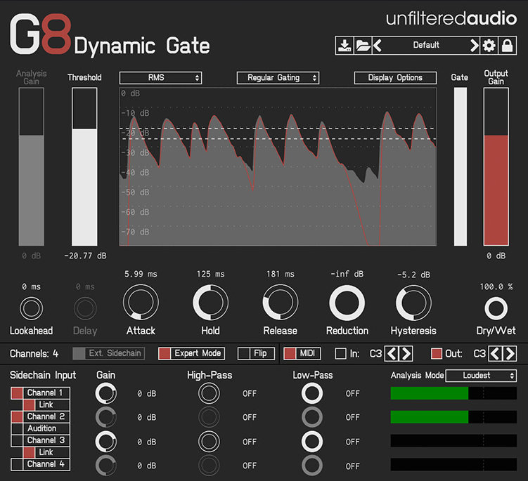 Unfiltered Audio G8 - UI 1