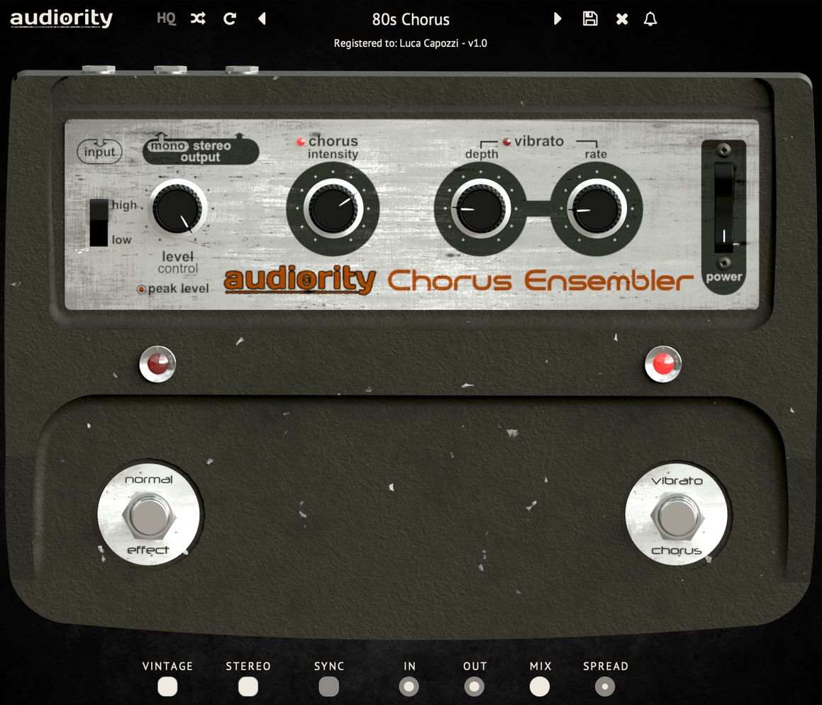 Audiority Chorus Ensembler - GUI